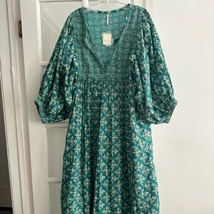 Hazy Maisy Maxi Forest Dress Free People